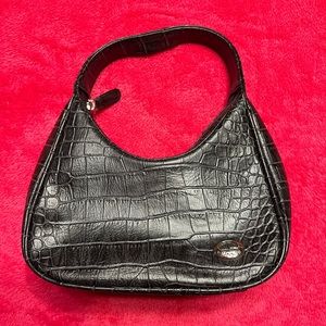 Giannini Black Faux Leather Handbag